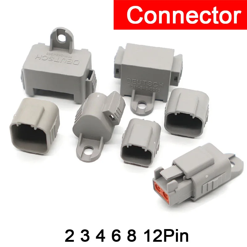DT Connector Dust Cover 2 3 4 6 8 12 Hole 1011-344-0205 2P 1011-345-0305 3P 1011-346-0405 4P 1011-347-0605 6P plug 8 Pin socker