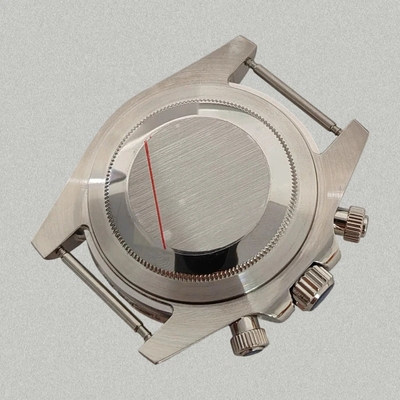 316L Stainless Steel VK63 Case 40mm Diver Silver Sapphire Glass Watch Case Fit Vk63 Quartz Movement