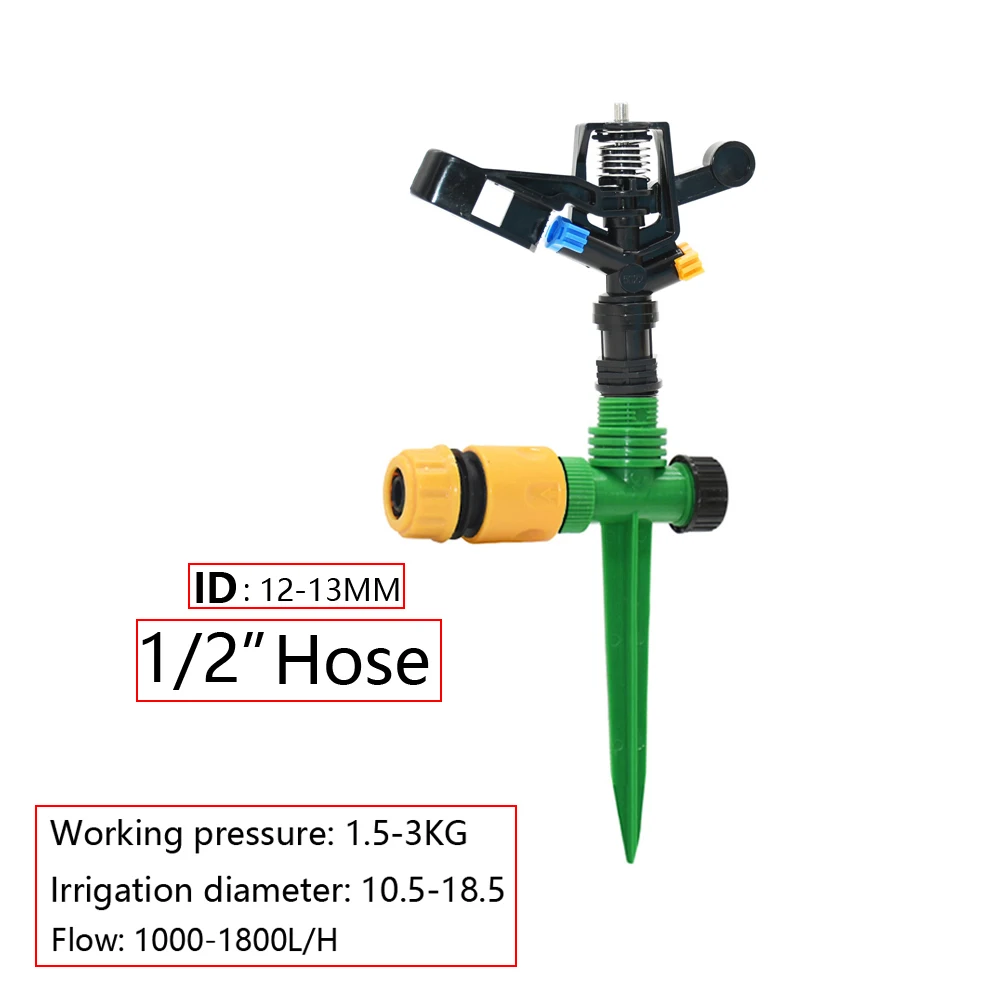 Automatyczne wirujące tryskacze strumieniowe G1/2 gwint męski dysze Rocker do nawadnianie trawnika do ogrodu gospodarstwa rolnego