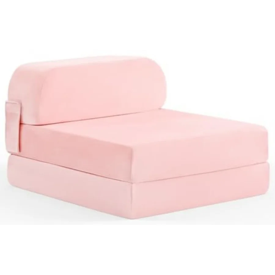 

Folding Sofa Bed for,Toddler Fold Out Couch with Removable Cover, Futon Sleeper Chair for Living Room, Guest Room