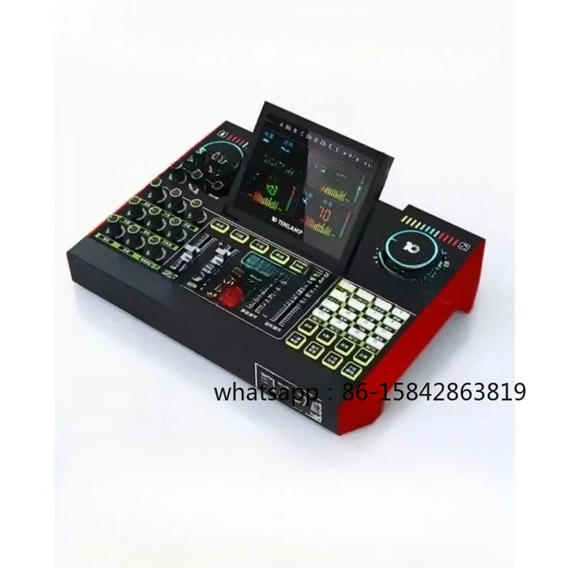 USB Audio Interface Podcast Equipment Bundle Mixer & Vocal Effects, G10 Sound Card Board Voice Changer, DJ Mixer For Live