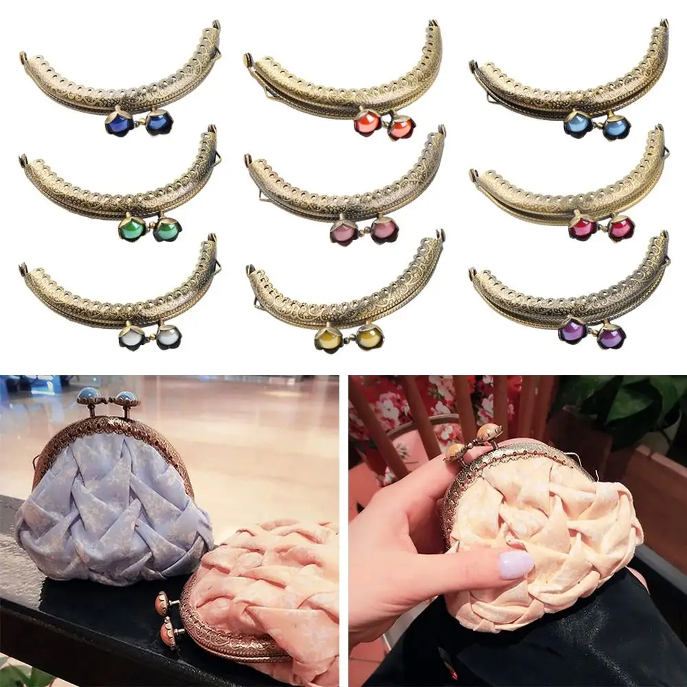 Mini Metal Purse Frame Kiss Clasp Bag Hardware Vintage Bag Kiss Clasp Lock Bag Frame Buckle DIY Craft