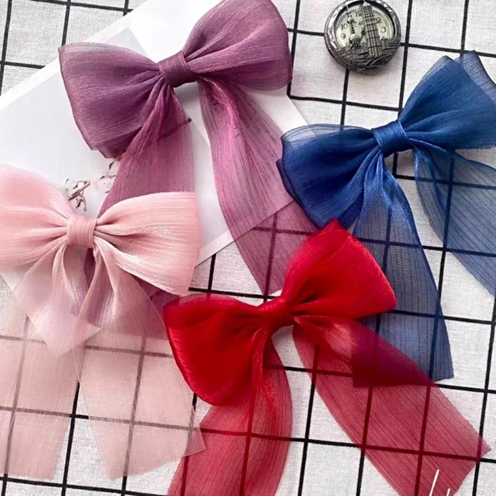 5 متر/لفة 6 سنتيمتر واسعة مطوي الشيفون الشريط تول الغزل القوس الشريط DIY بها بنفسك Hairwear باقة هدية التفاف الشريط لوازم حفلات الزفاف