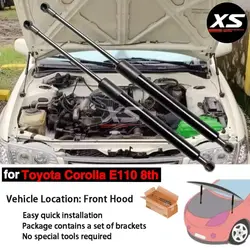 For Toyota Corolla E110 1995-2002 Modify Gas Struts Front Hood Bonnet Lift Support Shock Damper Prop Rod Pistons Pillar Springs