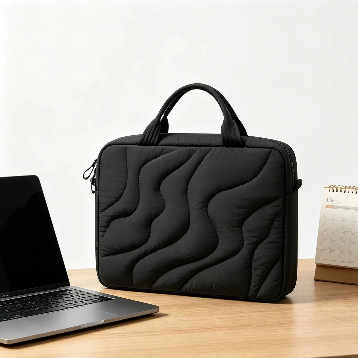 Women Lightweight Multi‑Function Laptop Bag 13 14 15 15.6 16 Inch, Plush Padding Shock‑Absorbing Stylish Laptop Protection Bag