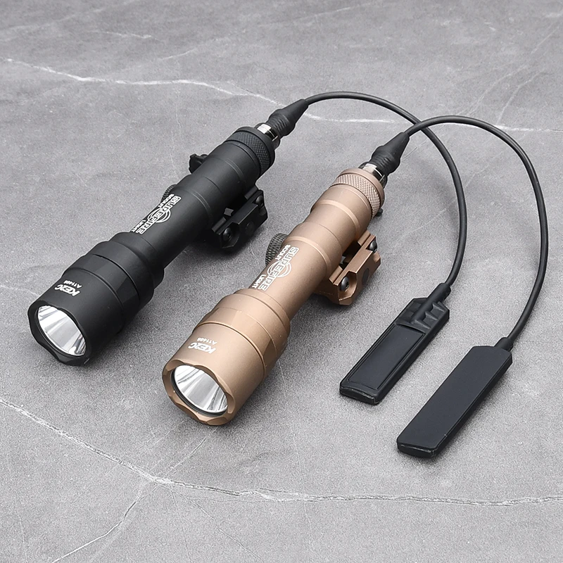 WADSN Tactical Surefir M600 M300A M600U Flashlight 400/600lumens White Light PEQ Red Green Blue Dot Laser Dual Switch Scout Lamp