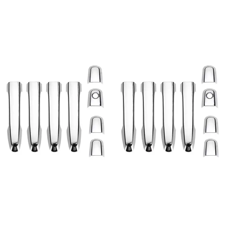 16Pcs Chrome Door Handle Cover Trim For Triton L200 ML MN MQ 2005-2017 Cover Accessories Trim
