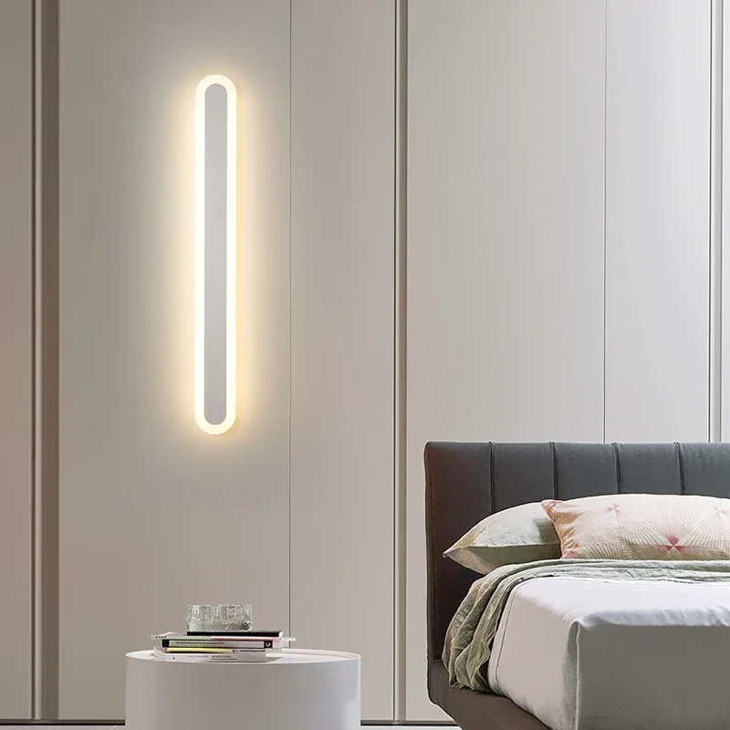 Lámparas de pared modernas, accesorio de luz Led nórdico para sala de estar, dormitorio, mesita de noche, lámpara de pared para escaleras, 220V