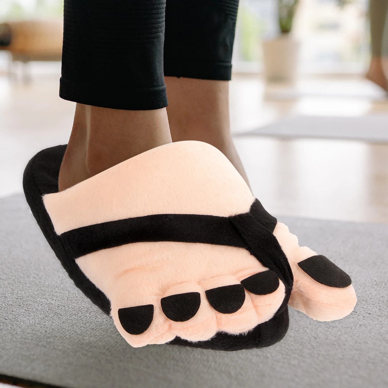 Schoenen 1 paar half zwart maat 34-40 grappige gigantische pantoffels Halloween feestartikelen kostuum rekwisieten platte schoenen dames