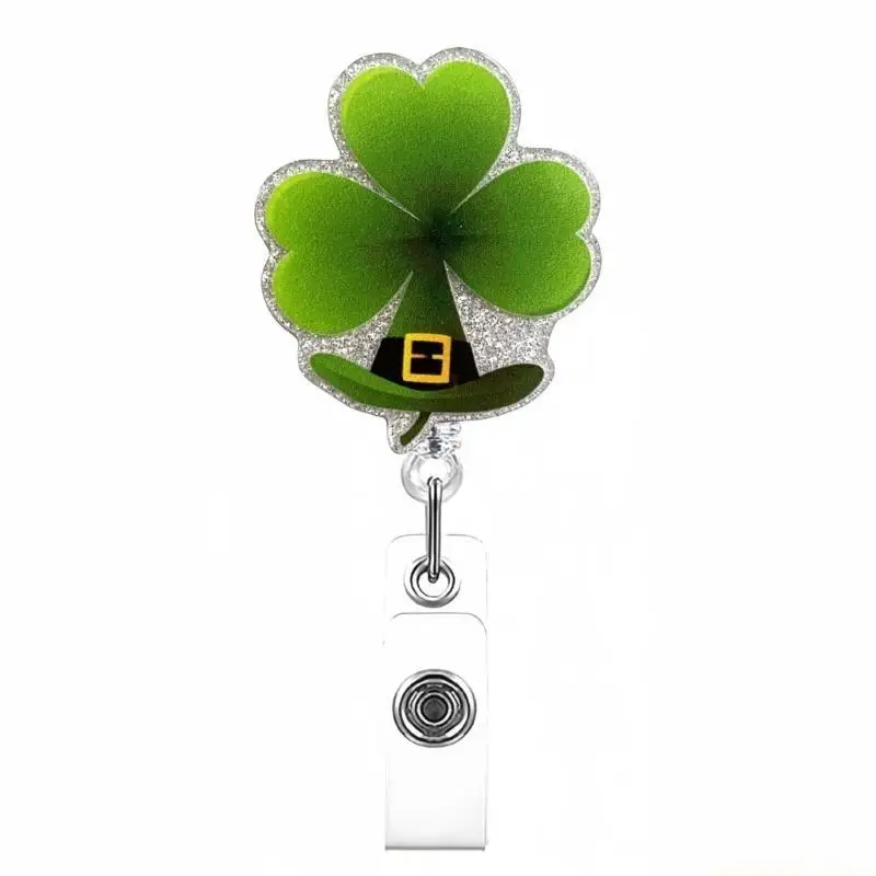 Doctor Nurse Badge Reels Holder with Metal Pocket Clip Badge Card Holder