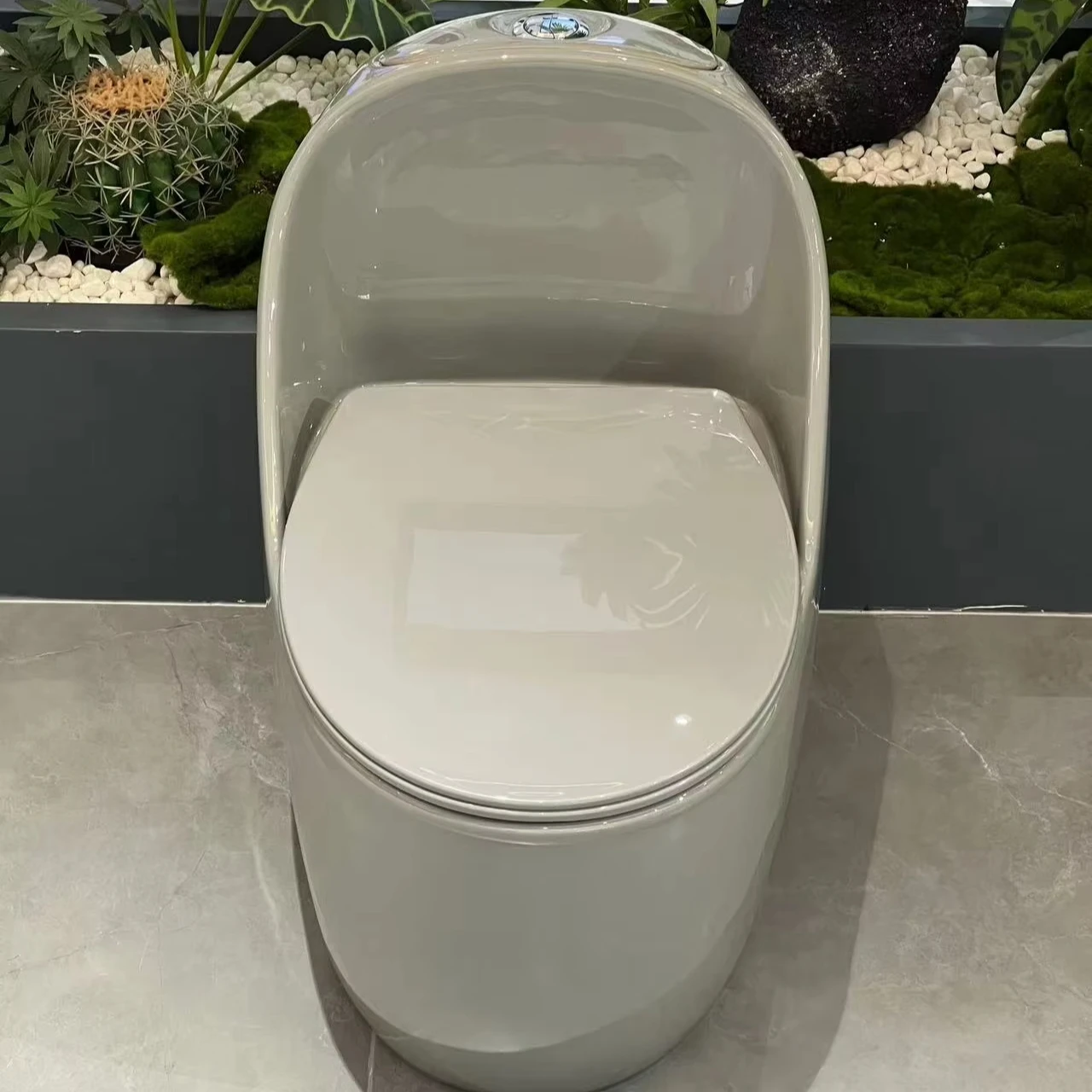 new design s-type trap siphon flush  integrated toilet floor