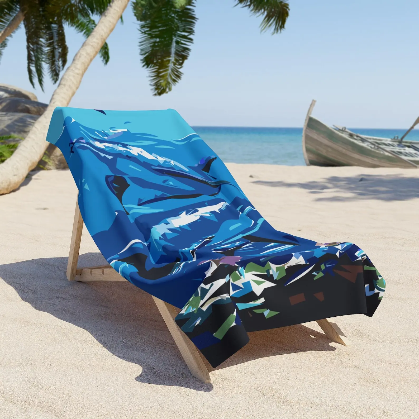 Swimming Dolphins Summer Beach Towel Ocean Wave Sea Life Print Hotel Towels Bathroom Travel For Home Spa Baby Playa Sauna Bath