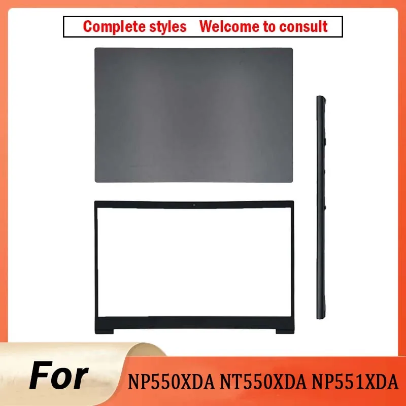 Replace Shell For NP550XDA NT550XDA NP551XDA Laptop LCD Screen Back Cover Front Bezel Hingecover Rear Lid Top Case Gray
