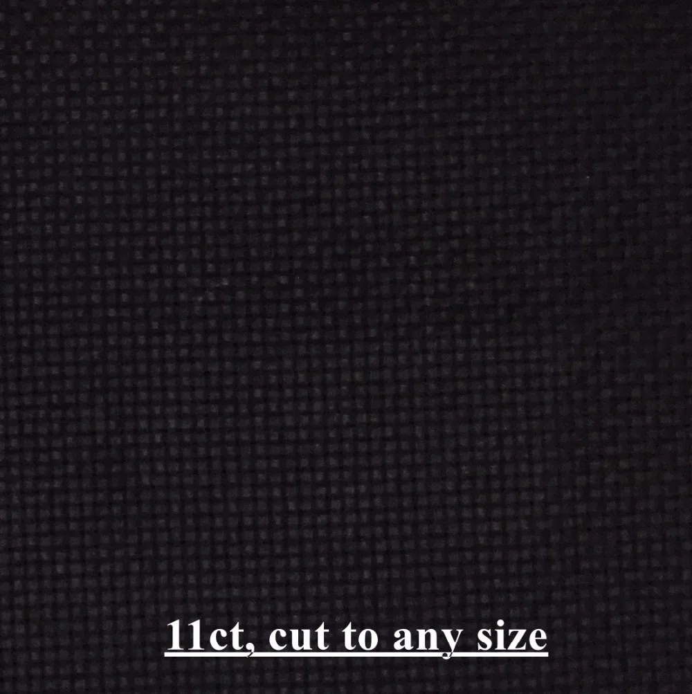 Aida 18ct 14ct 11ct 9CT black color cross stitch fabric canvas DIY hand sew craft handmade stitches embroidery supplies