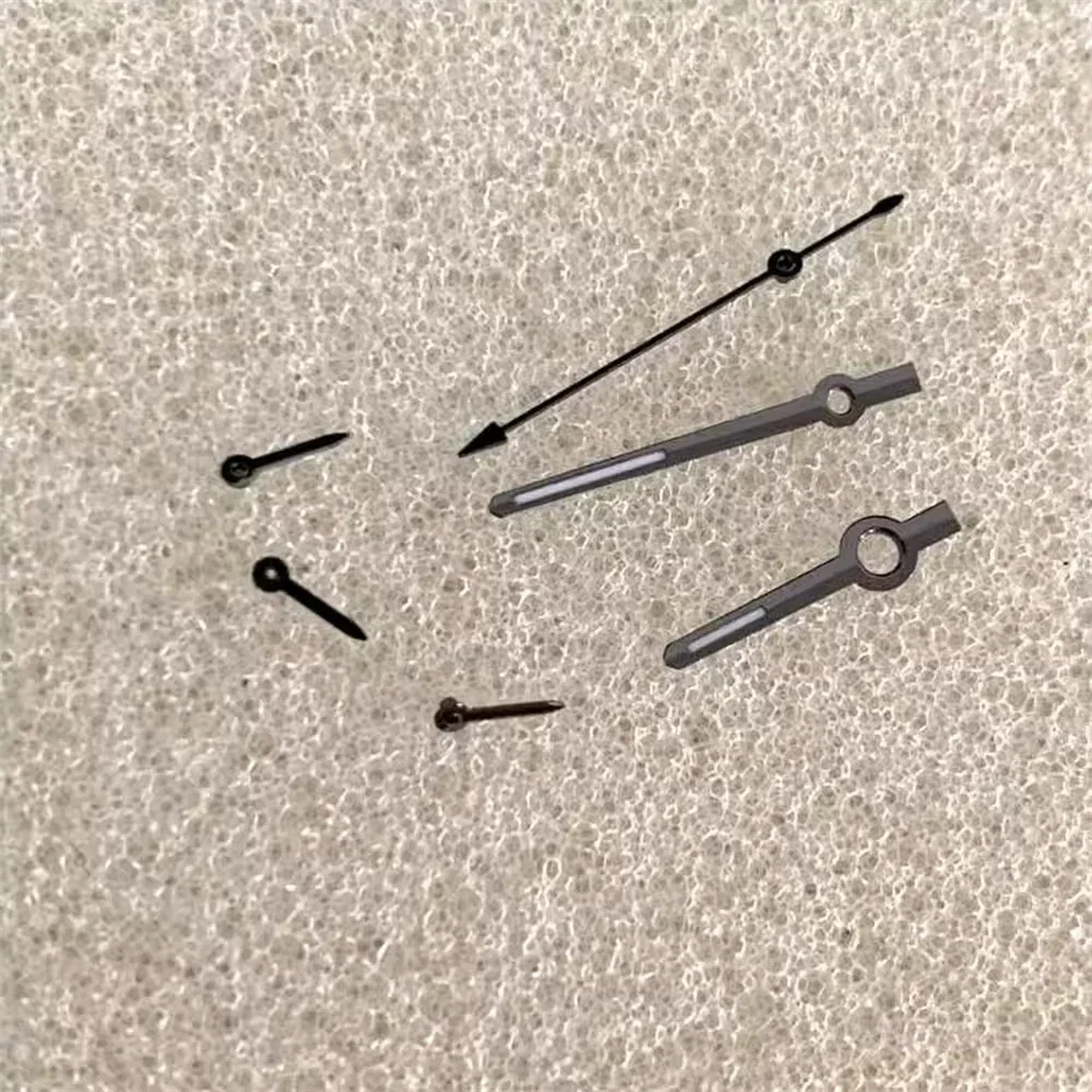 ساعة يد عالية الجودة لحركة VK63 مؤشرات زرقاء/أصفر/أحمر/أبيض مع 6 قطع/مجموعة مضيئة باللون الأخضر DIY TSL