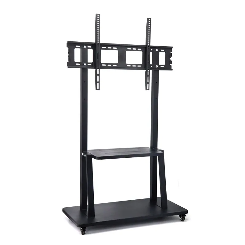 Cheap Factory Price TV Stand Mobile Support Moving Leg with Wheels Floor Portable Mount for Smart Board 55