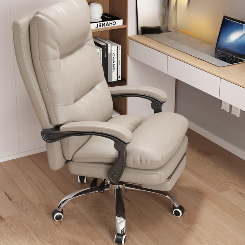 Luxury Chair Gamer Transformer Comfortable Game Leather Office Writing Swivel Rolling Meeting Accent Leg Rest Special Desk Work