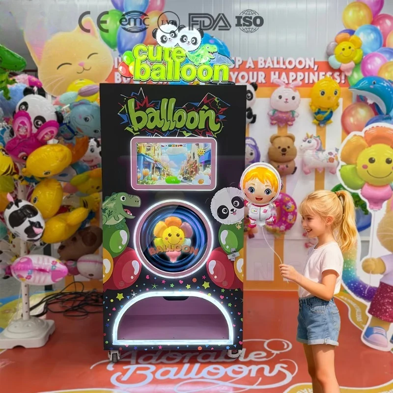 Customized Automatic Touch Screen Balloon Vending Machine Commercial Christmas Atmosphere Balloon Vending Machine