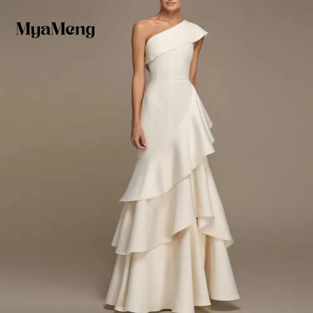 Elegant Mermaid Women Maxi Evening Dress Muti-layer Floor Length Prom Party Dress Formal Occasion 2026 Customized