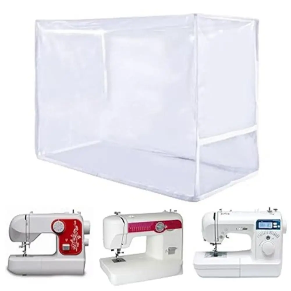 Waterproof Sewing Machine Dust Cover PVC Anti-fouling Home Machine Protector Scratch-proof with Pocket