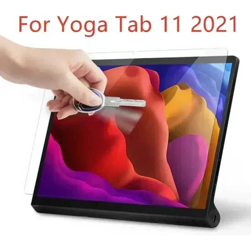 Для Lenovo Yoga Tab 11 2021, защитная пленка из закаленного стекла для экрана 11,0 дюймов, устойчивая к царапинам HD прозрачная защитная пленка без пузырьков