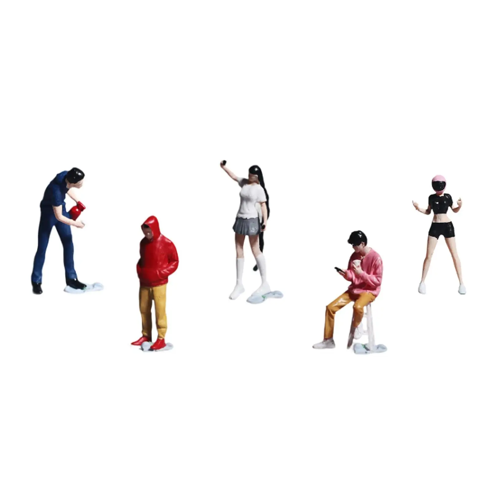 

1/64 Figures Model Landscape Decor Desk Decoration Miniature Painted Figure