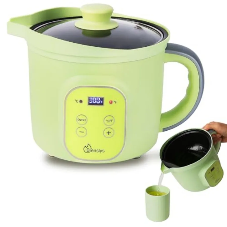 

Digital Wax Melter Pot 1.6Qts Electric Candle and Soap Making Warmer with Adjustable Thermostat 90-300°F Non-Stick Coating and