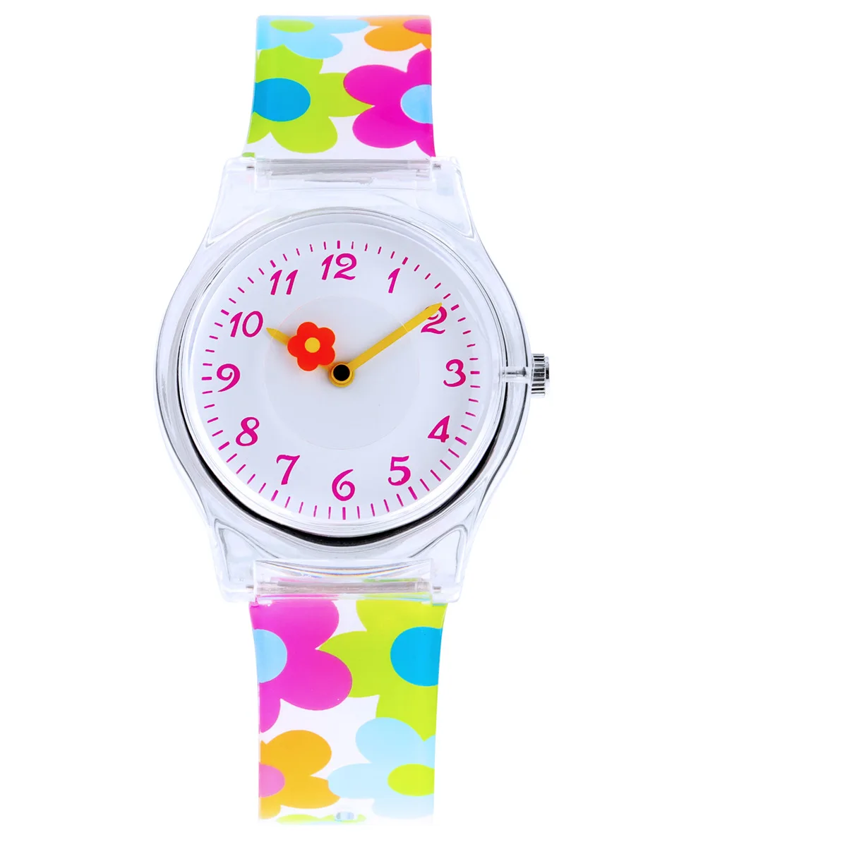 Orologi al quarzo per bambini di alta qualità, nuovi orologi alla moda per studenti, orologi sportivi morbidi e impermeabili con cuore e farfalla, regali di Natale