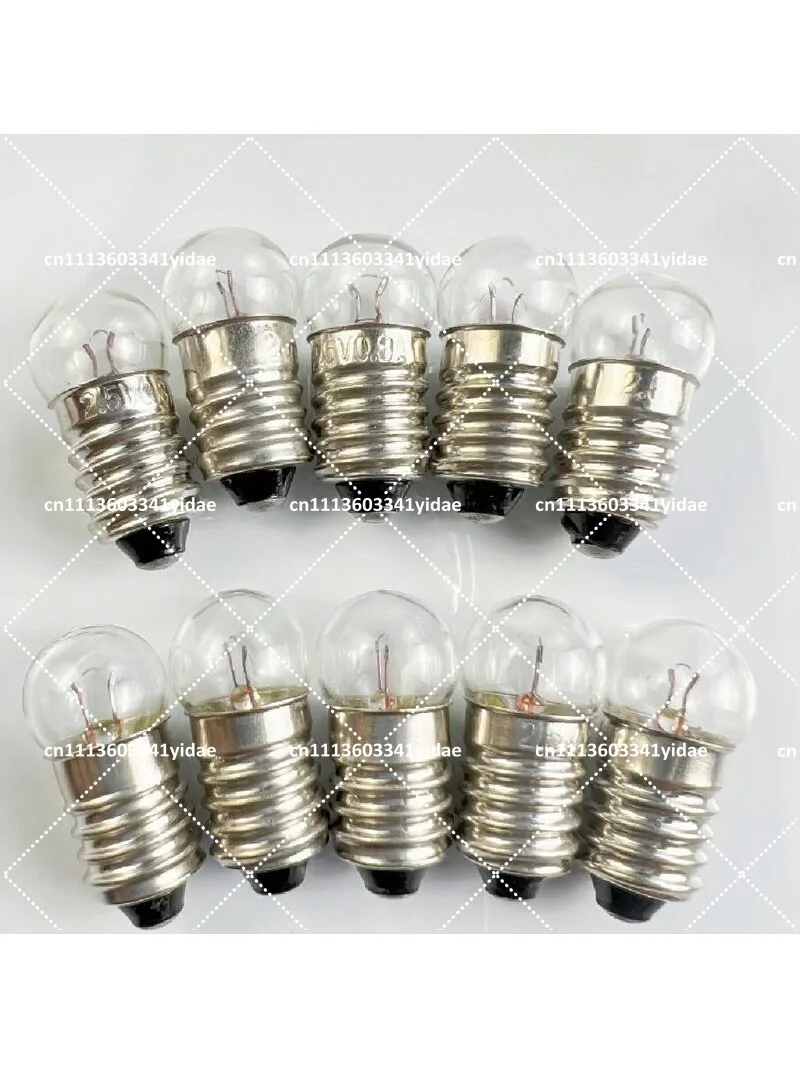 small light bulb and small electric bead 1.5v2.5v3.8v6v e10 spiral screw mouth light bulb laboratory teaching instrument