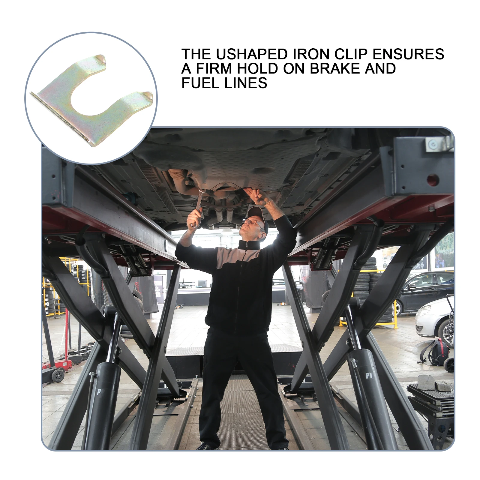 

30pcs Brake Line Stabilizing Clamp Metal Thickened -Clip Fixing Holder Oil Hose Cable Stabilizer For Car Motorcycle