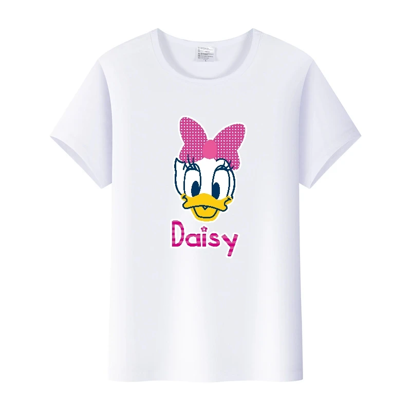 Kawaii mickey Maus Gänseblümchen Mädchen T-Shirts Donald Ente T-Shirts Disney Cartoon plus Größe