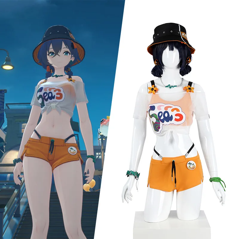 

Collab Series:Game Zenless Zone Zero ZZZ Belle Swimsuit Summer Skies Cosplay Costume XS-2XL Halloween Costume