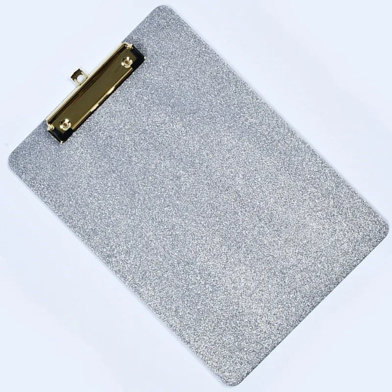 A4 Acryl Glitter Pulver Farbige Zwischenablage Student Schreibtafel Künstler Malerei Pad Kopieren Platte Büro Ordner Clip Matte