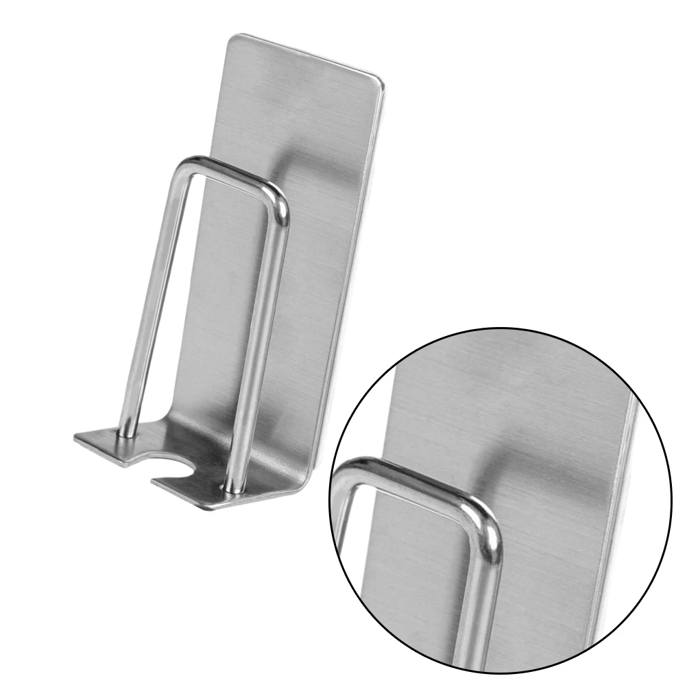 

2 Pcs Toothbrush Rack Lightweight Holder Wall Mounted Self Adhesive Stainless Steel Bracket Storage St