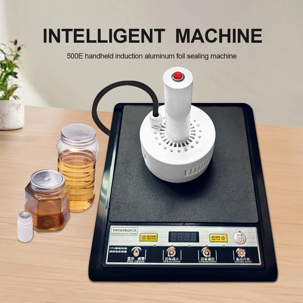 Machine portative de cachetage de Film d'aluminium de bouchon de bouteille de miel d'induction de scelleur de papier d'aluminium pour la joint de bouteille de médecine en plastique