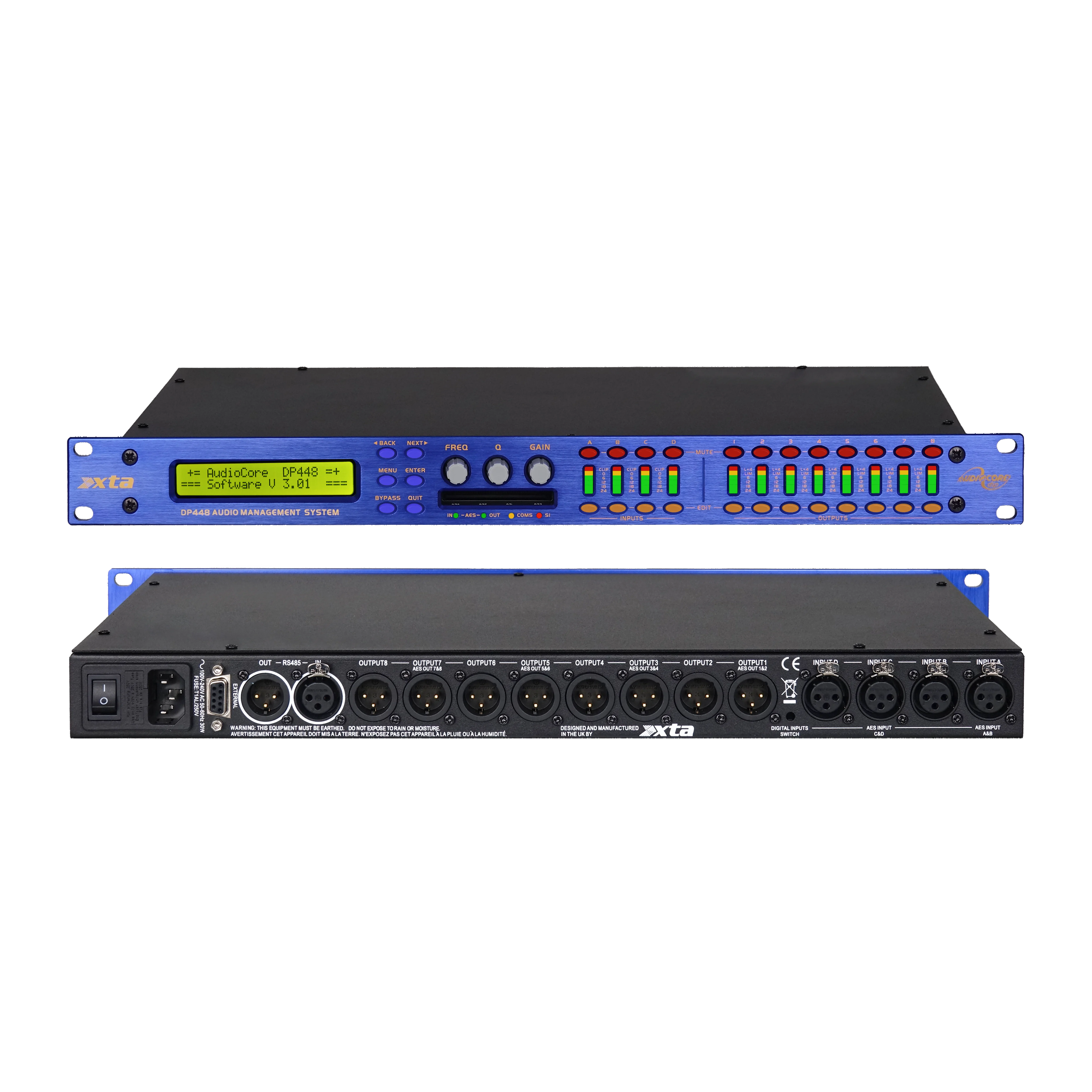 Wholesale EIF XTA DP448/DP548 Professional FIR Three-stage Equilibrium Digital Audio Processor For Stage Performance System
