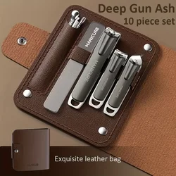 Nail Clippers 4Pieces Professional Trimmer Pedicure Care Tools Glass Nail File Manicure Set Home Care Gift New Nail
