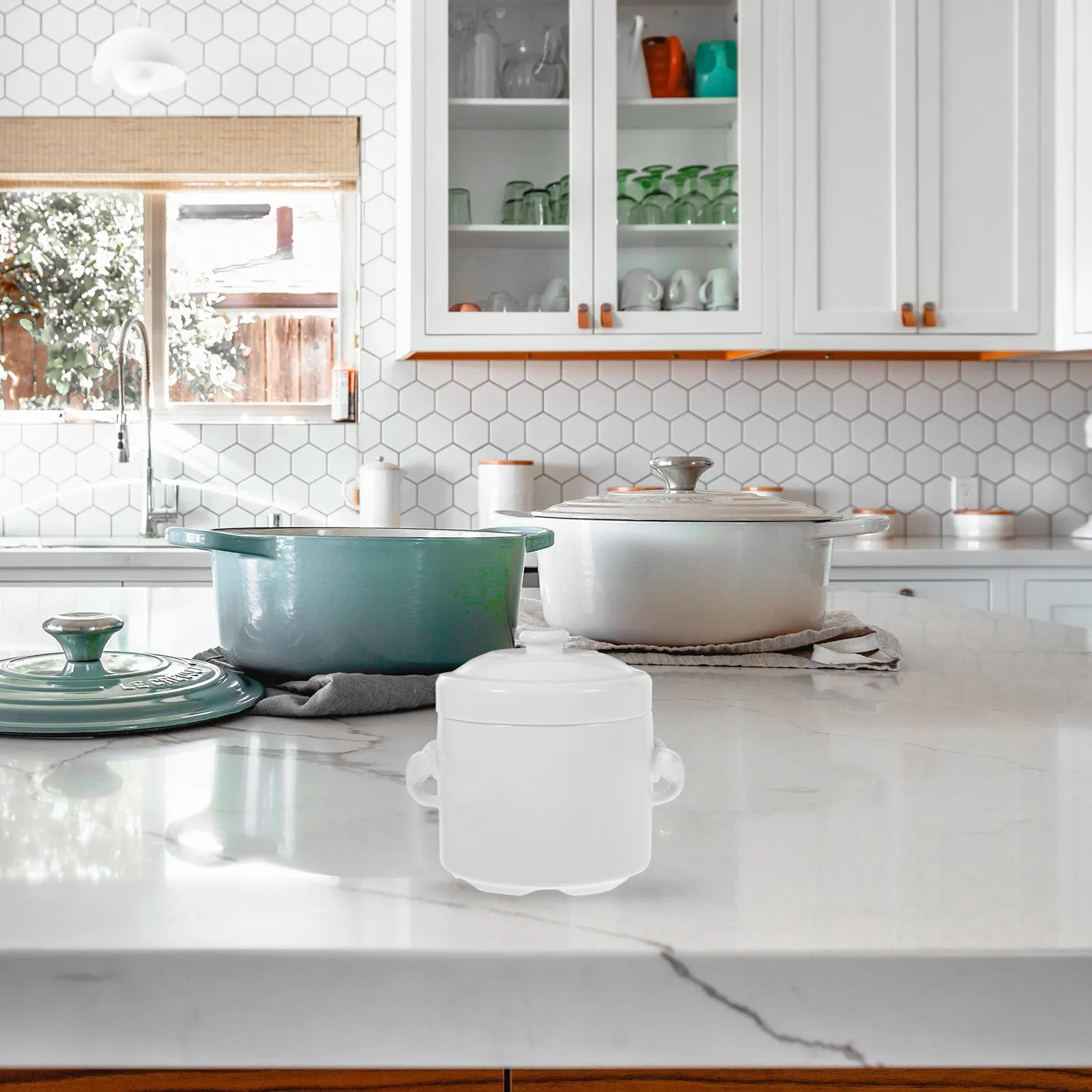 

Керамическая супница 520 мл, термостойкая, многофункциональная, для кухни и кемпинга, кастрюля для тушения и варки воды