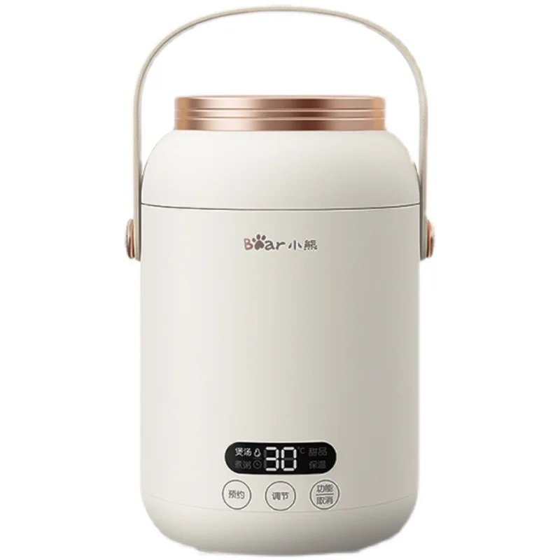 الدب المدمجة مقلاة كهربائية طباخ كهربائي مع 304 Material12-Hour الفولاذ المقاوم للصدأ الحجز لسهولة الطبخ 110 فولت 220 فولت