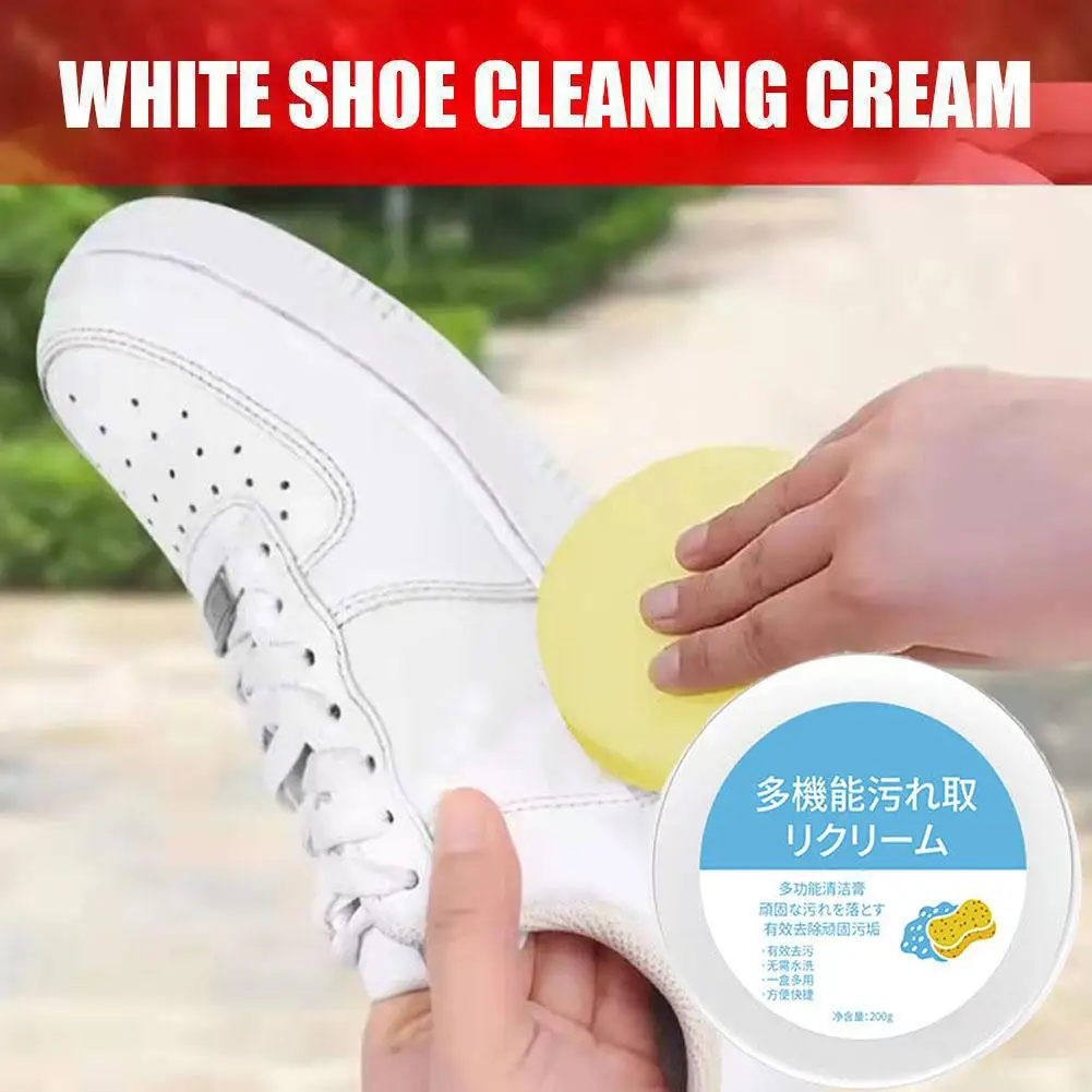 120g Home Decontamination Cream Multi-Functional White Shoes Cleaner Stains Remover Cleansing Gel All-Purpose Cleaning Paste