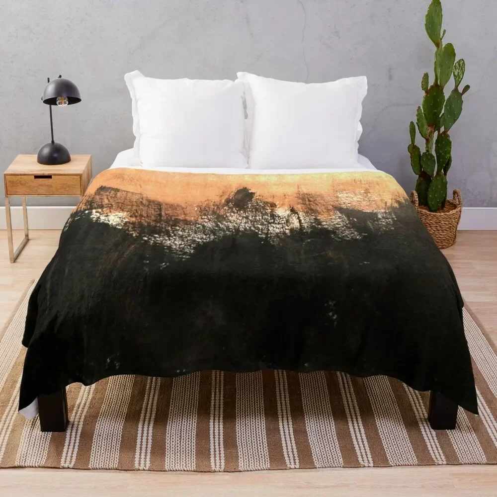 

Copper abstract art Throw Blanket Thin Soft Blanket for Summer Night Sleeping