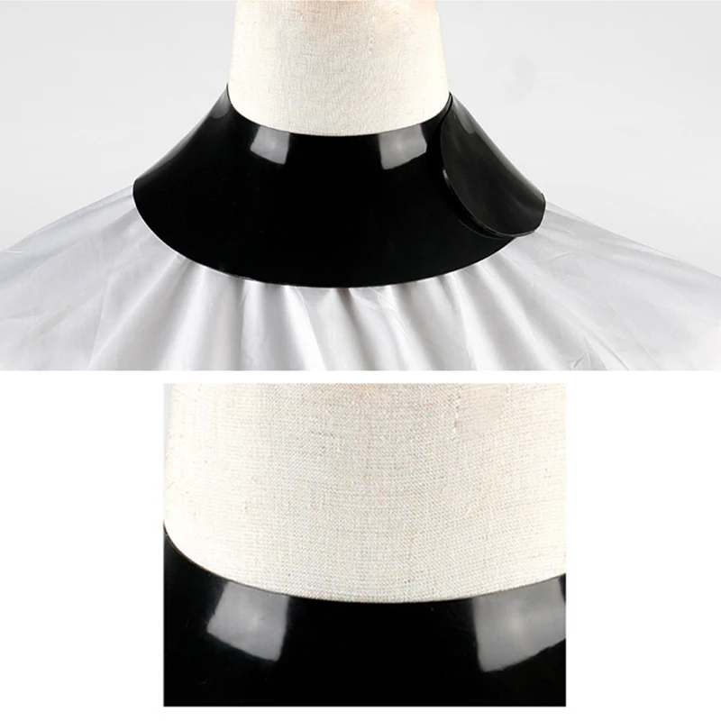 Silicone Stylist Cutting Collar Hair Dyeing Shawl Waterproof Neck Cape Wrap Cover Barber Hairdressing Hair Coloring Accessories