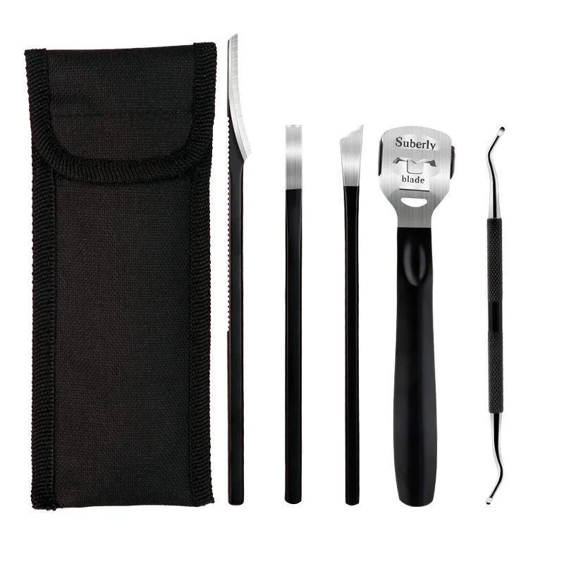 3/4/5 Stuks Pedicure Mes Set Teennagel Schraper Manicure Scheerapparaat Voeten Nagel Ingegroeide Cuticula Dode Huid Verwijderaar Bestanden Voetverzorging Tools