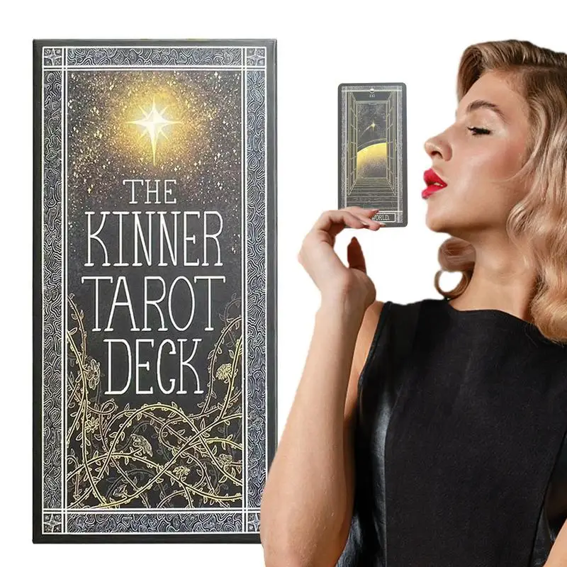 The Kinner Tarot Deck Tarot 78Pcs Full English Version Tarot Deck Fun Tarot Card For Beginners Enthusiasts Board Game