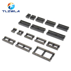 10PCS IC Sockets DIP6 DIP8 DIP14 DIP16 DIP18 DIP20 DIP28 DIP40 pins Connector DIP Socket 6 8 14 16 18 20 24 28 40Pin