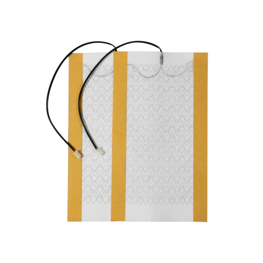 Fibra de carbono aquecida Car Seat Almofada, Elementos Aquecedor, Inverno Warmer, 12V, 2pcs