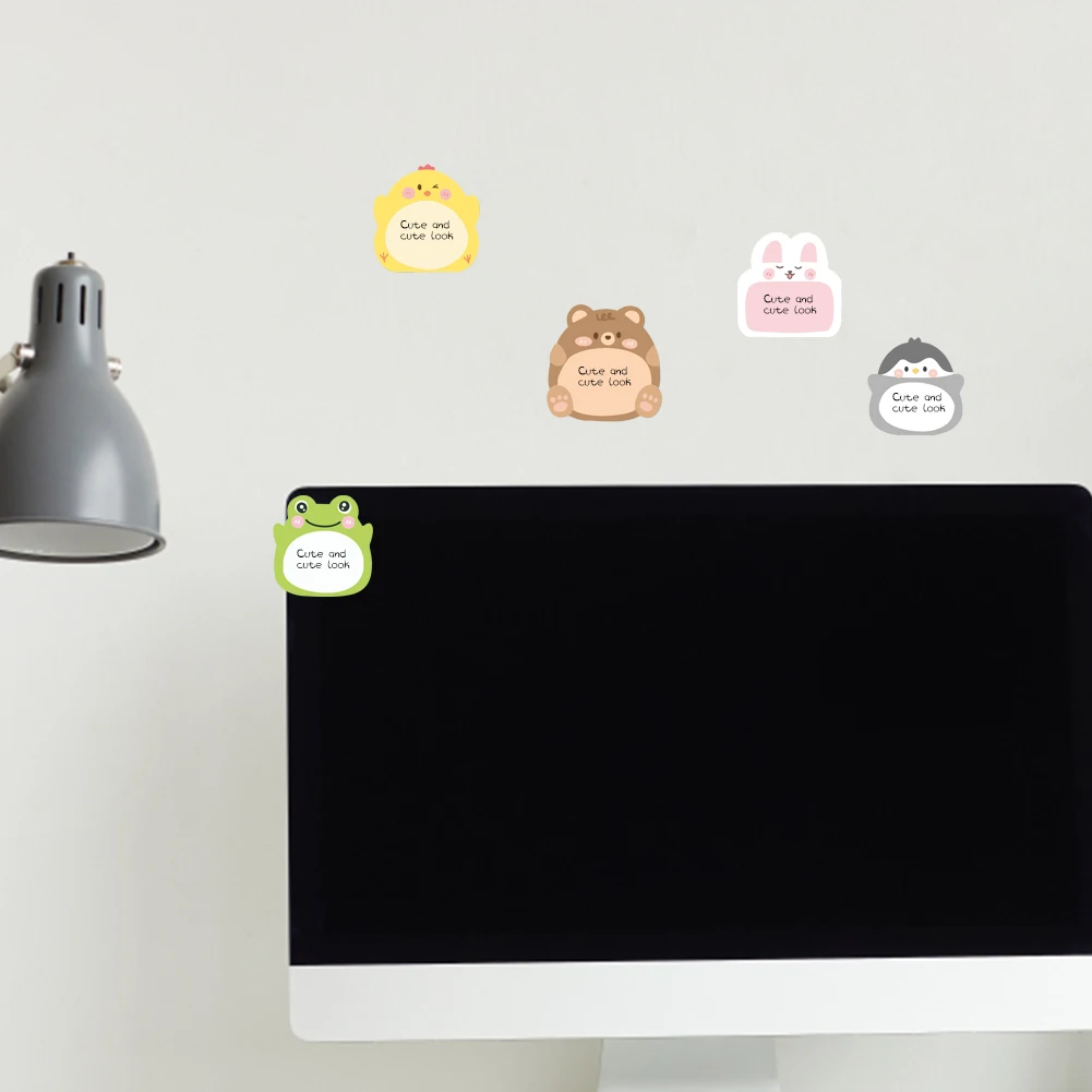 ملاحظات ذاتية اللصق برسوم كرتونية ، وسادات حيوانات لطيفة ، وزملاء غرف محبي الحيوانات الأليفة هدايا قرطاسية ، المنزل والمكتب والمدرسة ، 8 علب لاصقة ، ملاءات