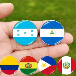 New Honduras Flag Pin Colombia Nicaragua Peru Philippines Bolivia Finland Singapore Jamaica India Hungary Brooches for Men Women