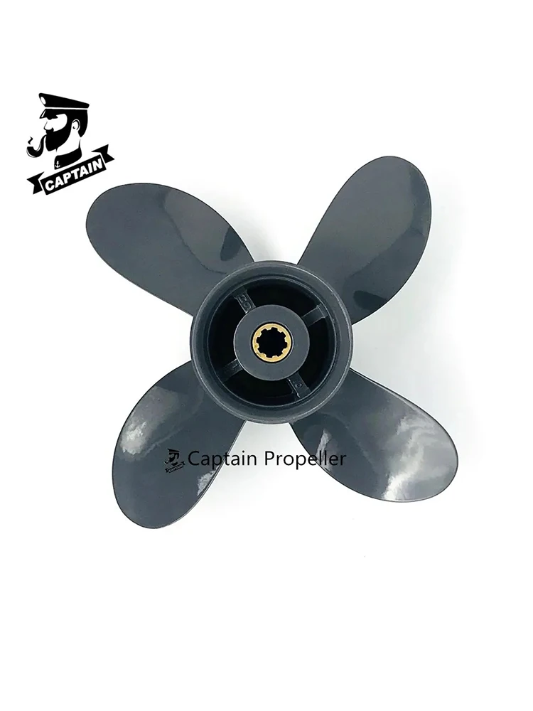 Captain Boat Outboard Propeller 13x17 For Honda 75hp 90hp 115hp 130hp Aluminum Propeller 15 Splines Marine Engine Parts 4 Blades