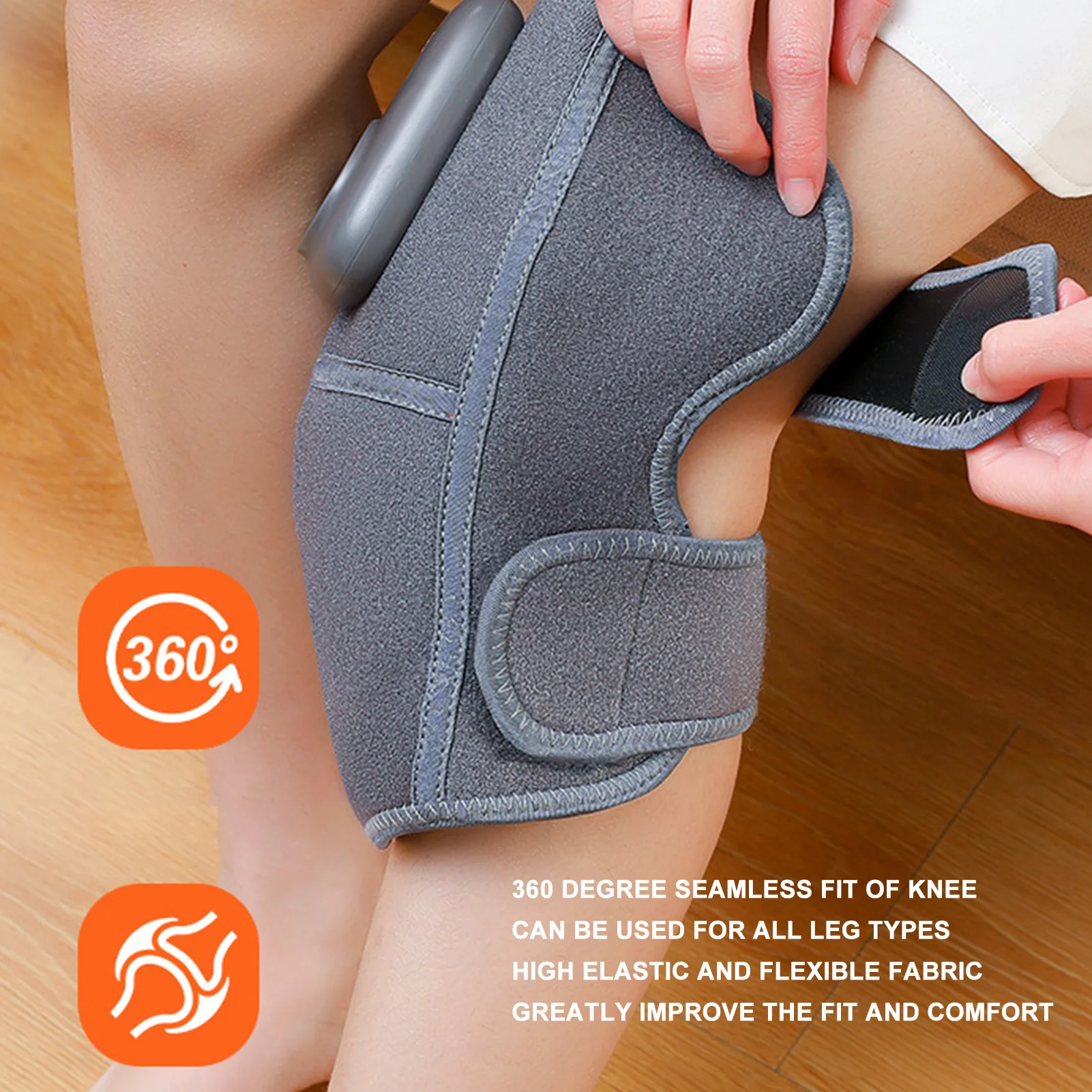 Electric Heating Knee Massager Joint Physiotherapy Elbow Knee Pad Shoulder Pad Vibration Massage Pain Relief Knee Care